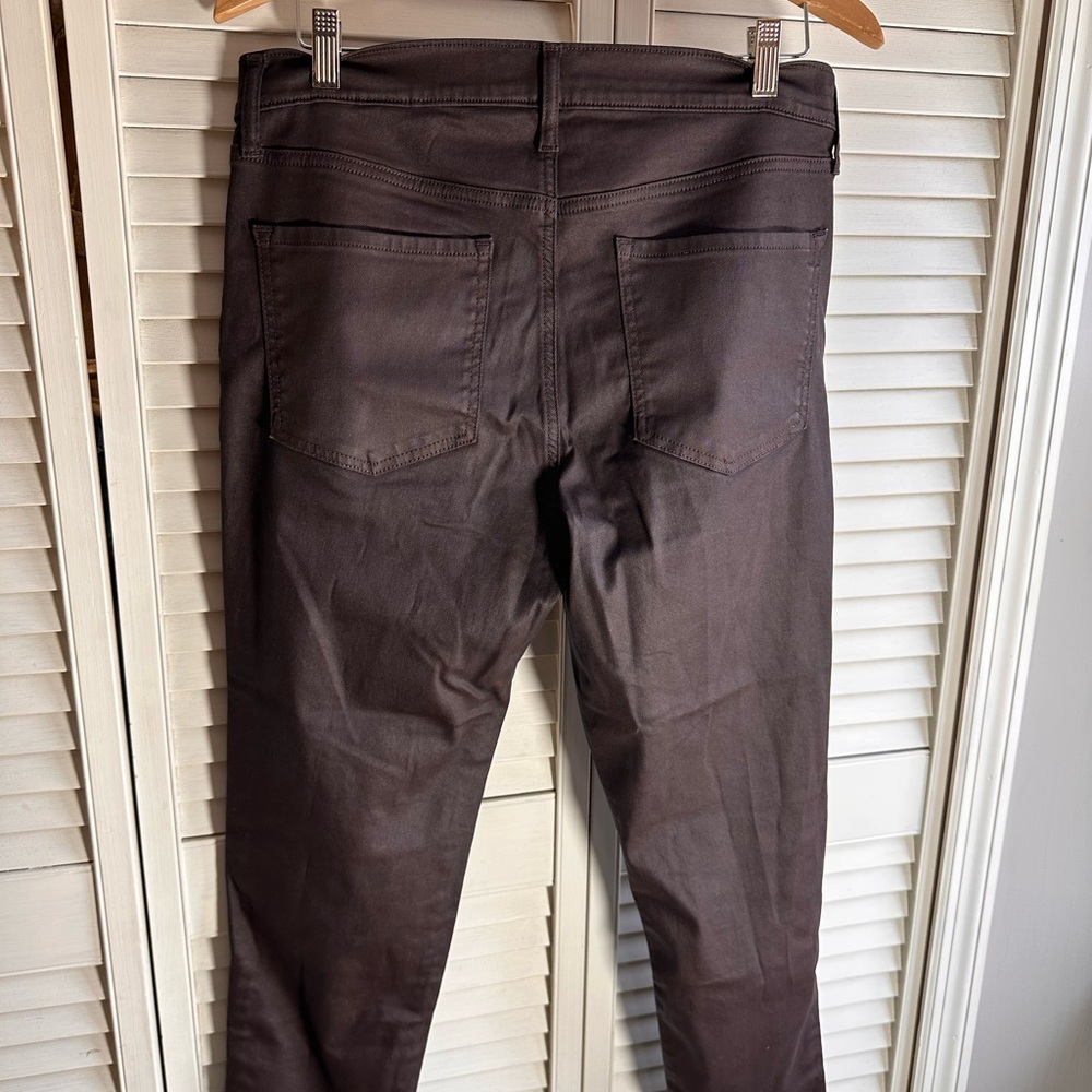 Banana Republic High-Rise Slim Pants in Rich Brown